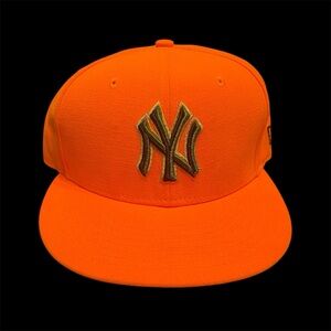 New Era Camouflage and Orange Cap